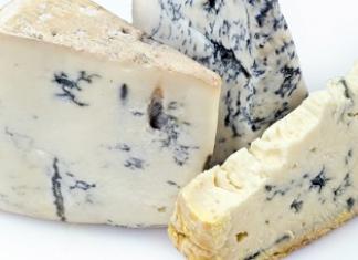 Голубой сыр с плесенью - полезные свойства и рецепт Сыр с плесенью калорийность на 100